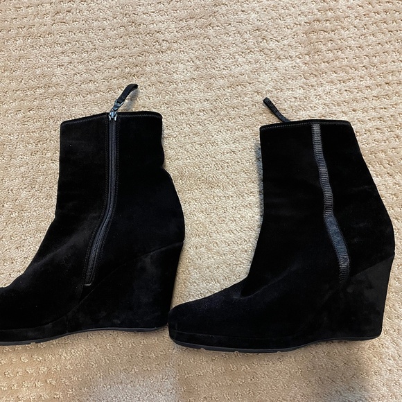 Prada Linea Rossa suede wedge heel boots - Picture 1 of 6